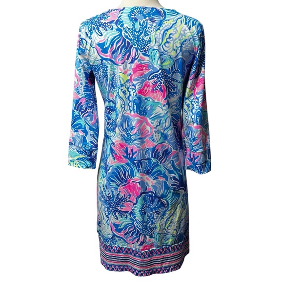 Lilly Pulitzer UPF 50+ Nadine Dress Chilly Lilly Saltwater Blue M - Picture 10 of 13